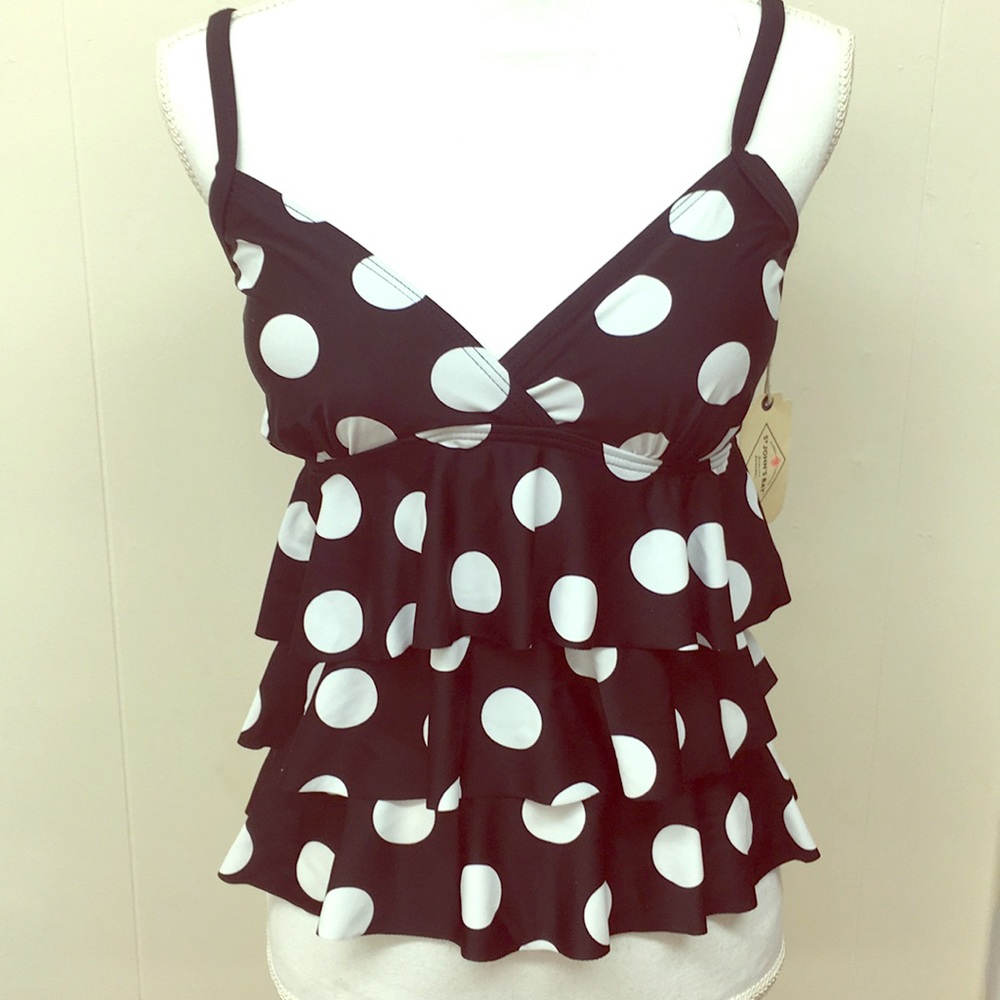 St Johns Bay Tankini Top NWT Size 8